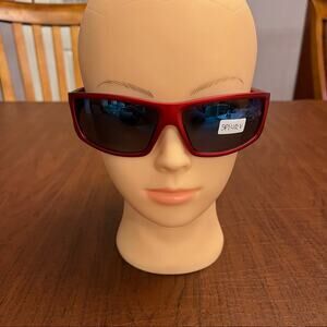 Rectangular Sunglasses Red 130mm